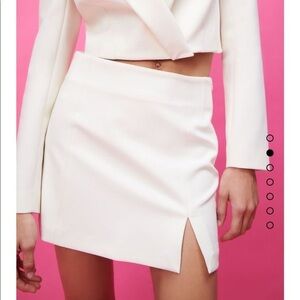 Zara White Skort L